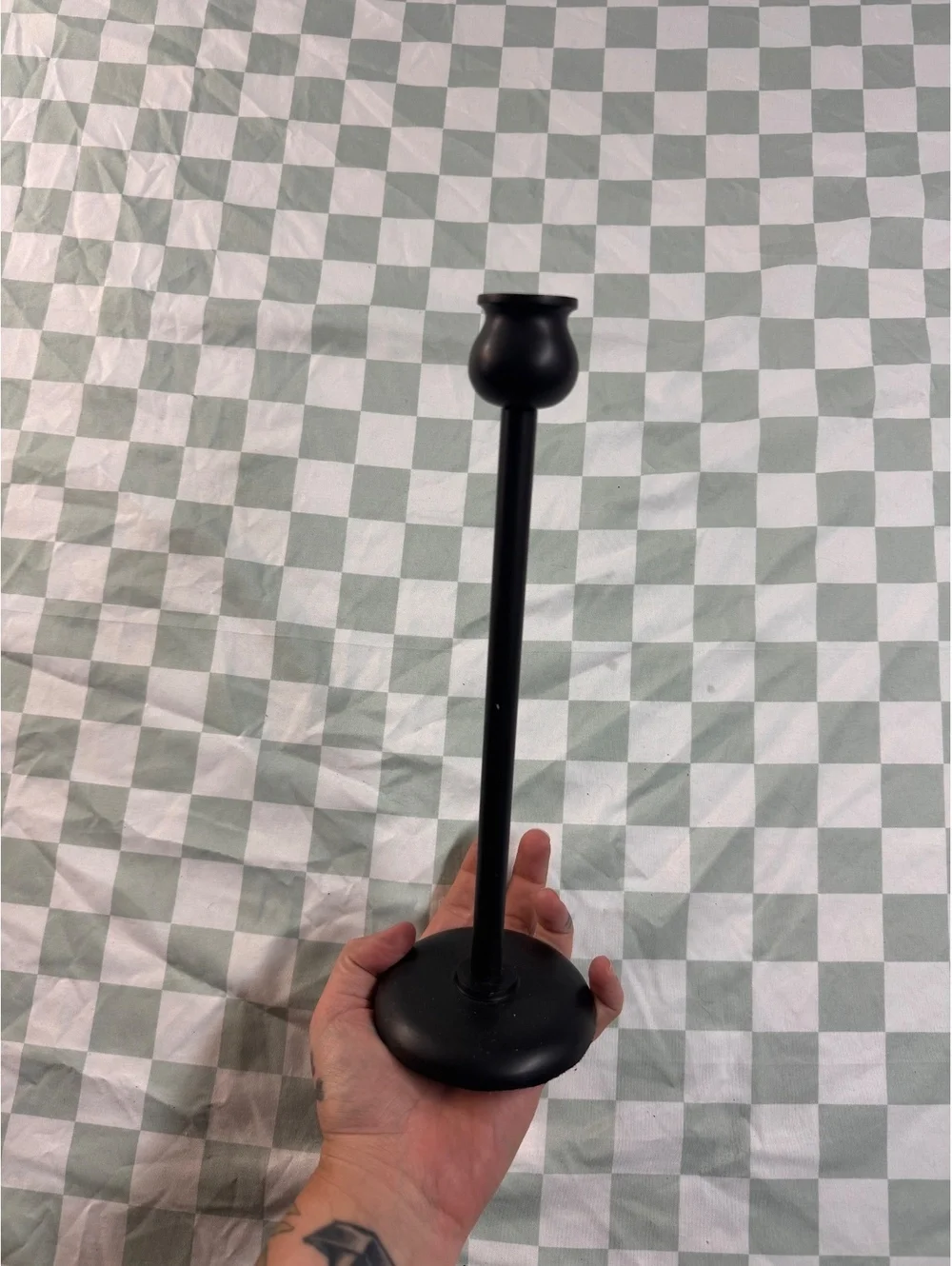 IKEA Black Metal Candle Holders Set of 3